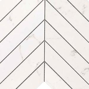 Carrara Pure Chevron Wall