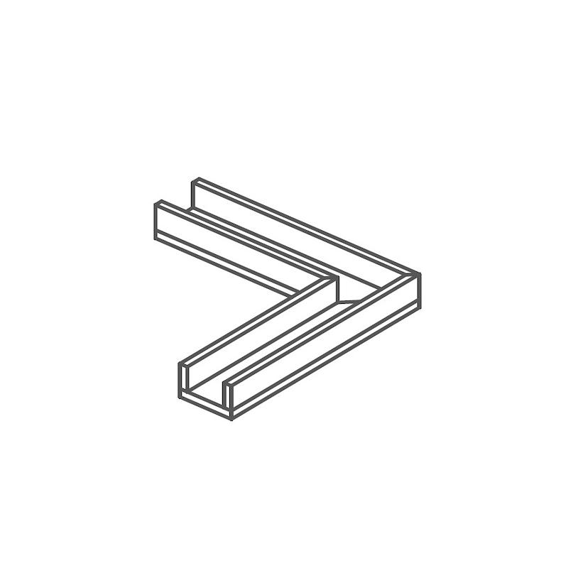 ITALGRANITI Dorset Canalina Angolare Bianco Cross Cut 5