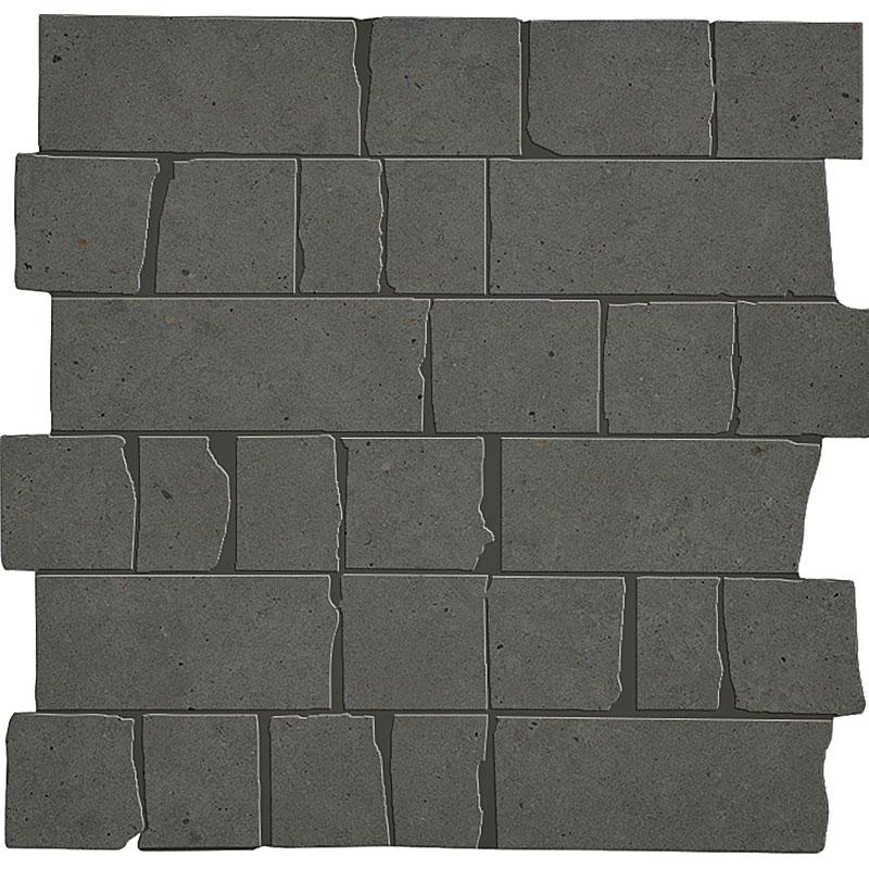 Marazzi MYSTONE MOON ANTHRACITE MOSAICO SPACCATELLA 12